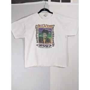 Y2K Elvis Presley Graceland Birthday Celebration Shirt 2001